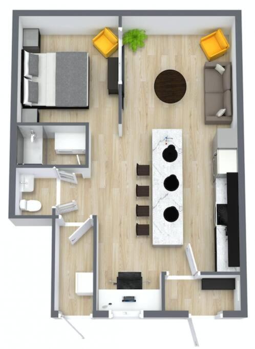 Loft Style Industriel-Centre-Ville+Parking Gratuit Quebeque Quarto foto